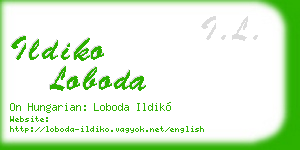 ildiko loboda business card